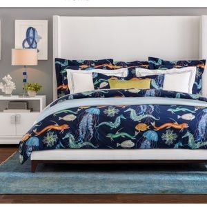 🦑Williams Sonoma🦑DeepSea Organic Printed Euro Sha